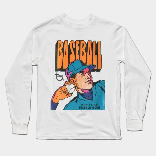 Topps Baseball Wax Pac -1972 Long Sleeve T-Shirt by offsetvinylfilm